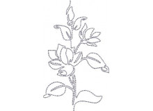 Stickdatei - Garden Flowers Lineart 4